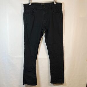 JACHS New York Jeans Men’s Black Five-Pocket Straight Leg Cotton Blend 38 x 32